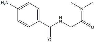 4-amino-N-[2-(dimethylamino)-2-oxoethyl]benzamide 结构式