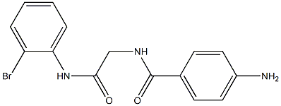 4-amino-N-{2-[(2-bromophenyl)amino]-2-oxoethyl}benzamide 结构式