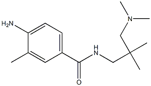 4-amino-N-{2-[(dimethylamino)methyl]-2-methylpropyl}-3-methylbenzamide 结构式