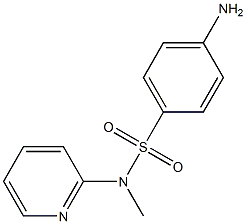 4-amino-N-methyl-N-(pyridin-2-yl)benzene-1-sulfonamide 结构式