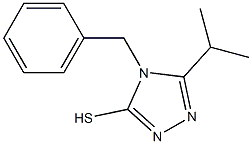 4-benzyl-5-(propan-2-yl)-4H-1,2,4-triazole-3-thiol 结构式