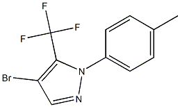 4-bromo-1-(4-methylphenyl)-5-(trifluoromethyl)-1H-pyrazole 结构式