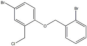 4-bromo-1-[(2-bromophenyl)methoxy]-2-(chloromethyl)benzene 结构式
