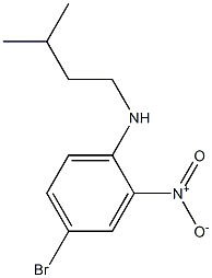 4-bromo-N-(3-methylbutyl)-2-nitroaniline 结构式