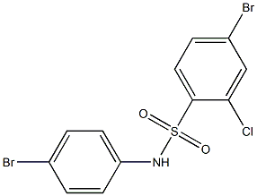 4-bromo-N-(4-bromophenyl)-2-chlorobenzene-1-sulfonamide 结构式