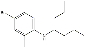 4-bromo-N-(heptan-4-yl)-2-methylaniline 结构式