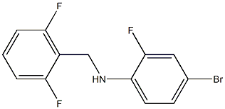 4-bromo-N-[(2,6-difluorophenyl)methyl]-2-fluoroaniline 结构式