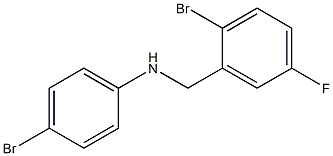 4-bromo-N-[(2-bromo-5-fluorophenyl)methyl]aniline 结构式