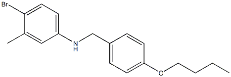 4-bromo-N-[(4-butoxyphenyl)methyl]-3-methylaniline 结构式