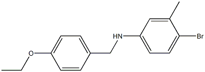 4-bromo-N-[(4-ethoxyphenyl)methyl]-3-methylaniline 结构式