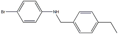4-bromo-N-[(4-ethylphenyl)methyl]aniline 结构式