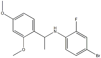4-bromo-N-[1-(2,4-dimethoxyphenyl)ethyl]-2-fluoroaniline 结构式