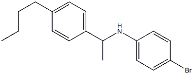 4-bromo-N-[1-(4-butylphenyl)ethyl]aniline 结构式
