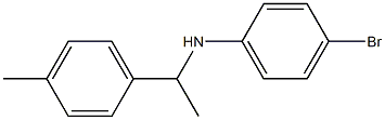 4-bromo-N-[1-(4-methylphenyl)ethyl]aniline 结构式