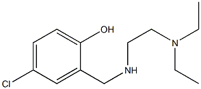 4-chloro-2-({[2-(diethylamino)ethyl]amino}methyl)phenol 结构式