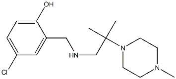 4-chloro-2-({[2-methyl-2-(4-methylpiperazin-1-yl)propyl]amino}methyl)phenol 结构式