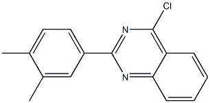 4-chloro-2-(3,4-dimethylphenyl)quinazoline 结构式