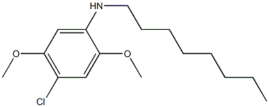 4-chloro-2,5-dimethoxy-N-octylaniline 结构式