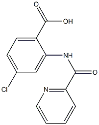4-chloro-2-[(pyridin-2-ylcarbonyl)amino]benzoic acid 结构式