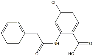 4-chloro-2-[2-(pyridin-2-yl)acetamido]benzoic acid 结构式