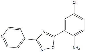 4-chloro-2-[3-(pyridin-4-yl)-1,2,4-oxadiazol-5-yl]aniline 结构式