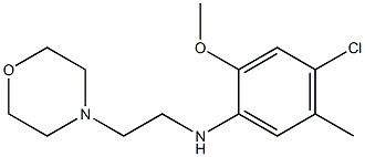 4-chloro-2-methoxy-5-methyl-N-[2-(morpholin-4-yl)ethyl]aniline 结构式