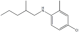 4-chloro-2-methyl-N-(2-methylpentyl)aniline 结构式