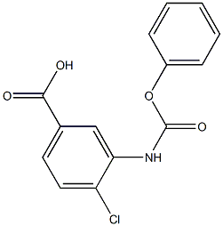 4-chloro-3-[(phenoxycarbonyl)amino]benzoic acid 结构式