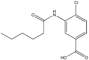 4-chloro-3-hexanamidobenzoic acid 结构式