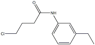 4-chloro-N-(3-ethylphenyl)butanamide 结构式