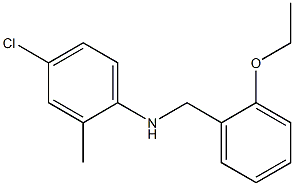 4-chloro-N-[(2-ethoxyphenyl)methyl]-2-methylaniline 结构式