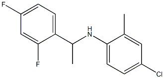 4-chloro-N-[1-(2,4-difluorophenyl)ethyl]-2-methylaniline 结构式