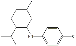 4-chloro-N-[5-methyl-2-(propan-2-yl)cyclohexyl]aniline 结构式