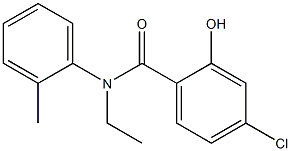 4-chloro-N-ethyl-2-hydroxy-N-(2-methylphenyl)benzamide 结构式