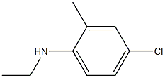 4-chloro-N-ethyl-2-methylaniline 结构式