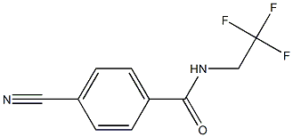 4-cyano-N-(2,2,2-trifluoroethyl)benzamide 结构式