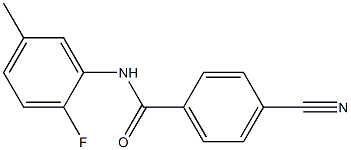 4-cyano-N-(2-fluoro-5-methylphenyl)benzamide 结构式