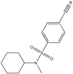 4-cyano-N-cyclohexyl-N-methylbenzenesulfonamide 结构式