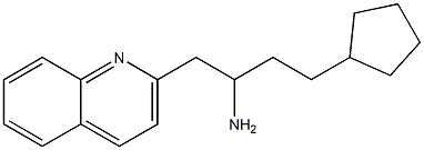 4-cyclopentyl-1-(quinolin-2-yl)butan-2-amine 结构式