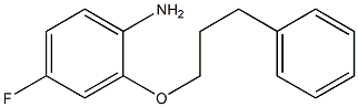 4-fluoro-2-(3-phenylpropoxy)aniline 结构式