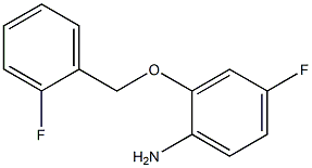 4-fluoro-2-[(2-fluorophenyl)methoxy]aniline 结构式