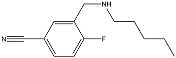 4-fluoro-3-[(pentylamino)methyl]benzonitrile 结构式