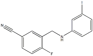 4-fluoro-3-{[(3-iodophenyl)amino]methyl}benzonitrile 结构式