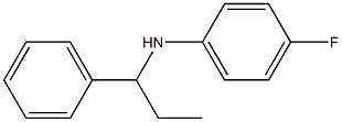4-fluoro-N-(1-phenylpropyl)aniline 结构式