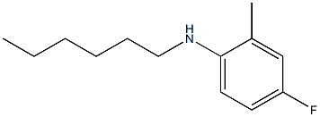 4-fluoro-N-hexyl-2-methylaniline 结构式