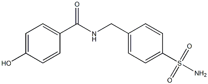 4-hydroxy-N-[(4-sulfamoylphenyl)methyl]benzamide 结构式