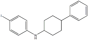 4-iodo-N-(4-phenylcyclohexyl)aniline 结构式