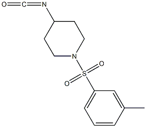 4-isocyanato-1-[(3-methylphenyl)sulfonyl]piperidine 结构式