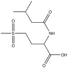 4-methanesulfonyl-2-(3-methylbutanamido)butanoic acid 结构式