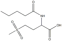 4-methanesulfonyl-2-pentanamidobutanoic acid 结构式